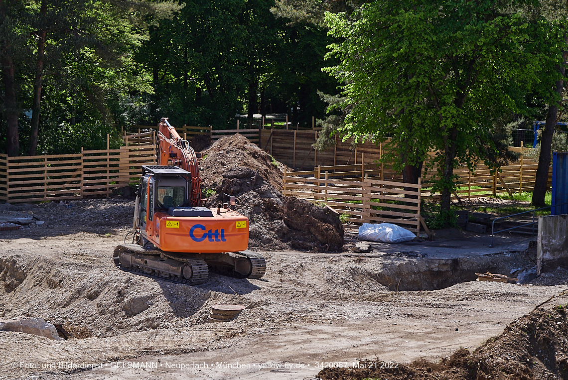 21.05.2022 - Baustelle am Haus für Kinder in Neuperlach